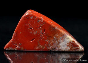 Red Fire Azeztulite Quartz Crystal Polished Tumbled Stone