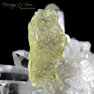 Libyan Gold Tektite Dragon Crystal 