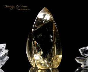 Citrine Quartz Crystal Sculpture 'The Oracle'