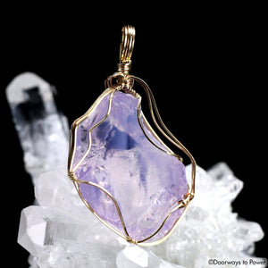 Angel Aura Opal HGW Pink Bi Color Andara Pendant 14k