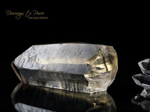 Golden Lemurian Master Dow Crystal with Record Keepers