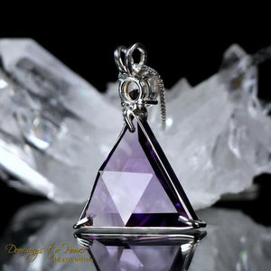 Amethyst & Danburite Star of David Pendant