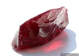 Raspberry Forte Veritas Andara Crystal Sculpture