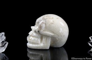 Scolecite Crystal Skull & Rare Synergy 12 Stone