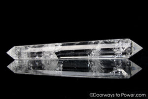 John of God 12 Sided Vogel Crystal Energy Wand 8" 'Elevated Soul'