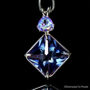 Tanzine Aura Quartz & Mystic Topaz Magician Stone Pendant