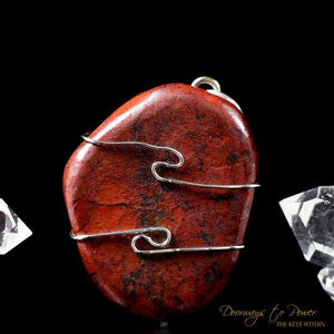 Crimson Cuprite Crystal Pendant