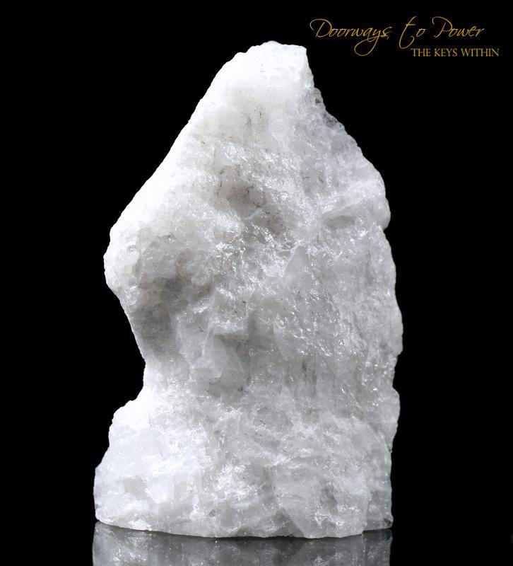 White Azeztulite Crystal Altar Stone 'Higher Realms'