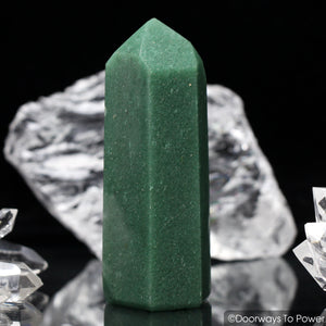 John of God Green Aventurine Temple Heart Dow Crystal