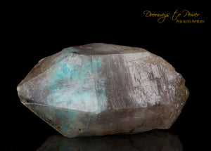 Ajoite in Quartz ET Record Keeper Crystal 'Rare'