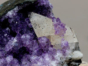 Amethyst Cluster w/ Calcite