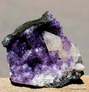 Amethyst Cluster w/ Calcite