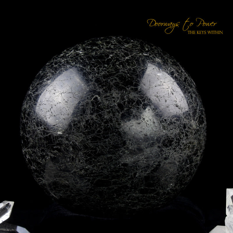 Big Black Tourmaline In Quartz high quality Sphere