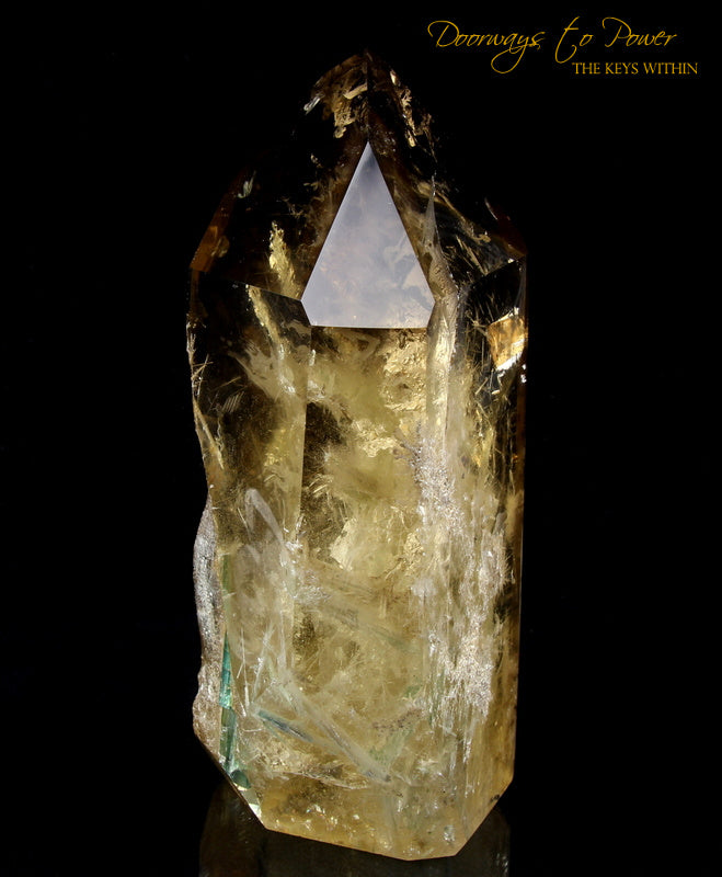 Point ~ Smoky Quartz with Green Inclusions