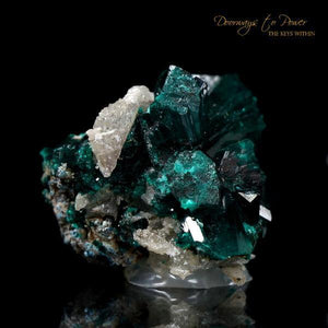 Dioptase & Quartz Mineral Specimen Namibia