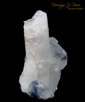 Dumortierite Quartz Crystal Cluster