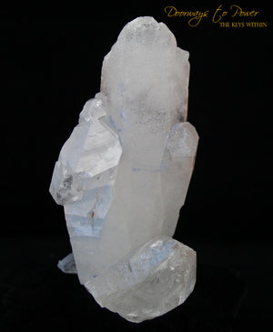 Dumortierite Quartz Crystal Cluster