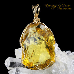 Dynamic Helidor Andara Crystal Pendant 14k 'Divine Will'