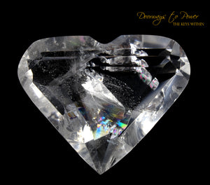 Lemurian Era of Light Pure Quartz Diamond Light Heart Crystal