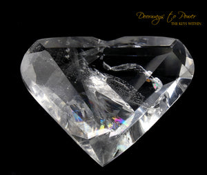 Lemurian Era of Light Pure Quartz Diamond Light Heart Crystal