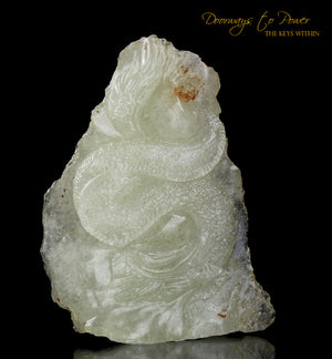 Libyan Desert Glass Dragon Crystal Carving