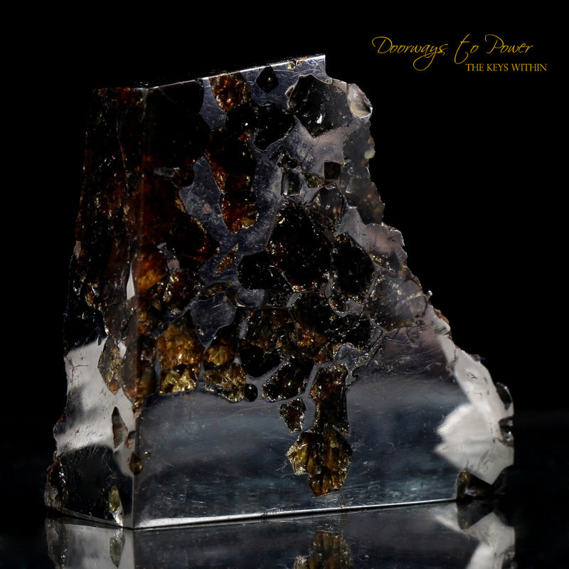 Seymchan Pallasite Meteorite Altar Stone 'Portal' Museum Quality 