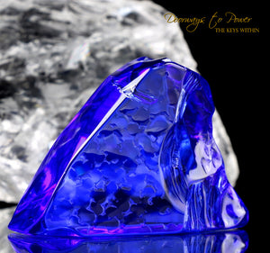 Siberian Blue Quartz Crystal Altar Stone