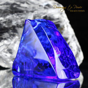 Siberian Blue Quartz Crystal Altar Stone