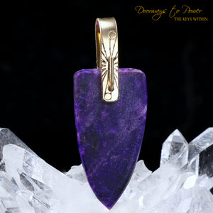 Sugilite Light Language Crystal Pendant