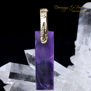 Sugilite Light Language Crystal Pendant™ 14k 'Beacon of Light'