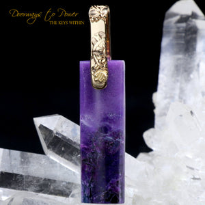 Sugilite Light Language Crystal Pendant™ 14k 'Beacon of Light'