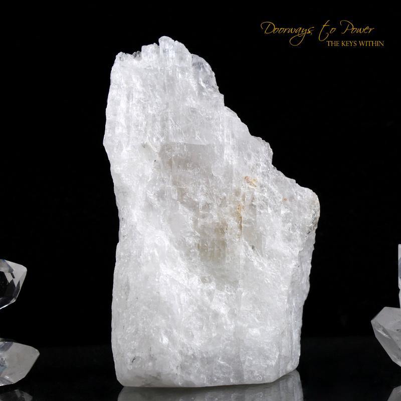 White Azeztulite Synergy 12 Stone Crystal Altar Stone