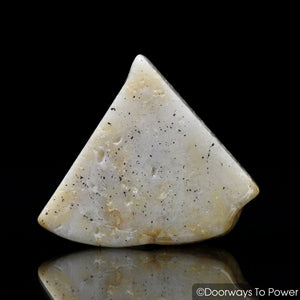 Honey & Cream Azeztulite Crystal Tumbled & Polished