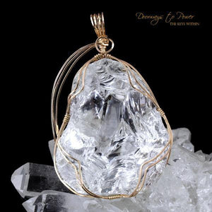 Luminescent Diamond Light Andara Crystal Pendant 14k