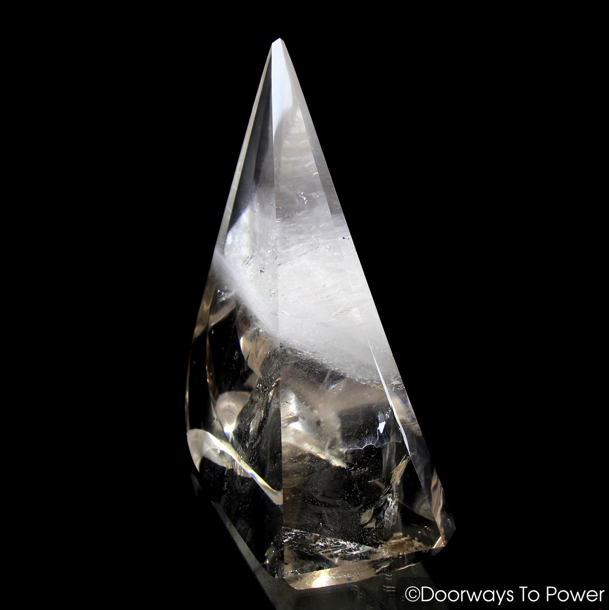 John of God Crystal Triangle Sculpture 'Ascension' - Doorways to Power