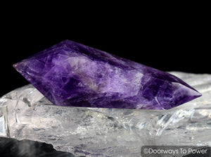 John of God Amethyst Double Terminated Healing Quartz Crystal Wand