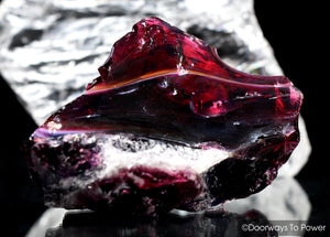 Angel Aura HGW Raspberry Monatomic Andara Crystal 'Cosmic Heart'