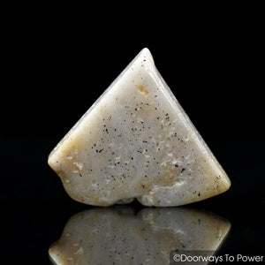 Honey & Cream Azeztulite Crystal Tumbled & Polished