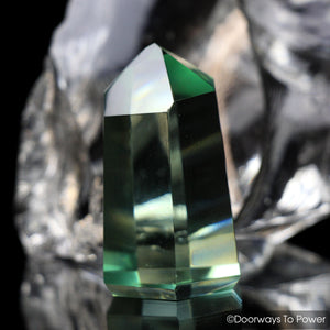 John of God Green Obsidian Casa Crystal Point 