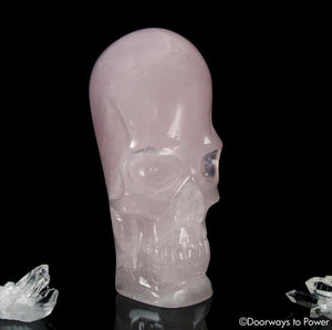 Rose Quartz Shaman Crystal Skull 'Luminosity ' Pure vibrational energy