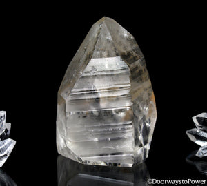 Lemurian Seed Quartz Crystal Point w/ Record Keeper & Pleiadian Starbrary