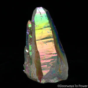 Angel Aura Lemurian Light Quartz Twin Crystal