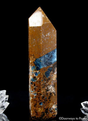 Blue Apatite and Jasper Crystal Altar Stone