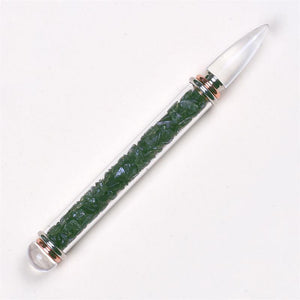 Moldavite Tektite Crystal Healing Energy Wand