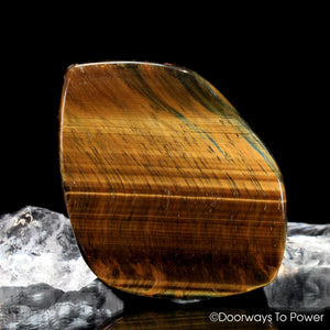 Tigers Eye "Voyager' Meditation Crystal "Discernment and Balance"