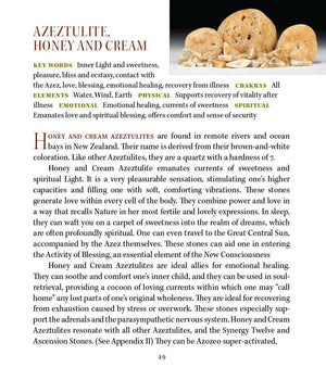 Honey cream azeztulite Properties