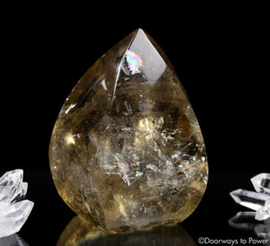 John of God Citrine Quartz Crystal Abundance Stone 