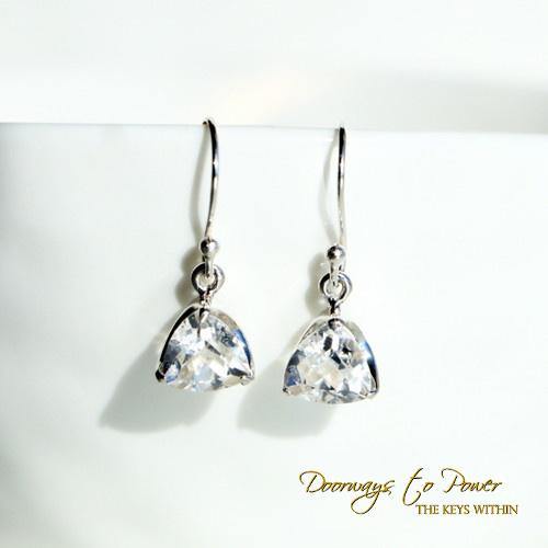 Danburite Earrings Synergy 12 Stone