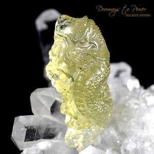 Hand Carved Libyan Desert Glass Dragon 