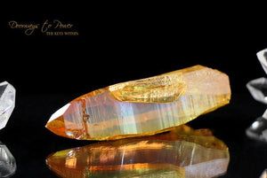 Golden Aura Quartz Lemurian Record Keeper Crystal